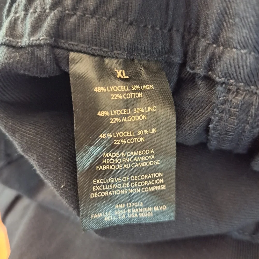 Banana Republic Womens Pants XL Black NWT Tapered Crop 1862-252